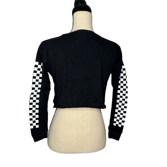 French Pastry Black White Limited Edition Crop Top Women's Size Small S - Picture 3 of 6